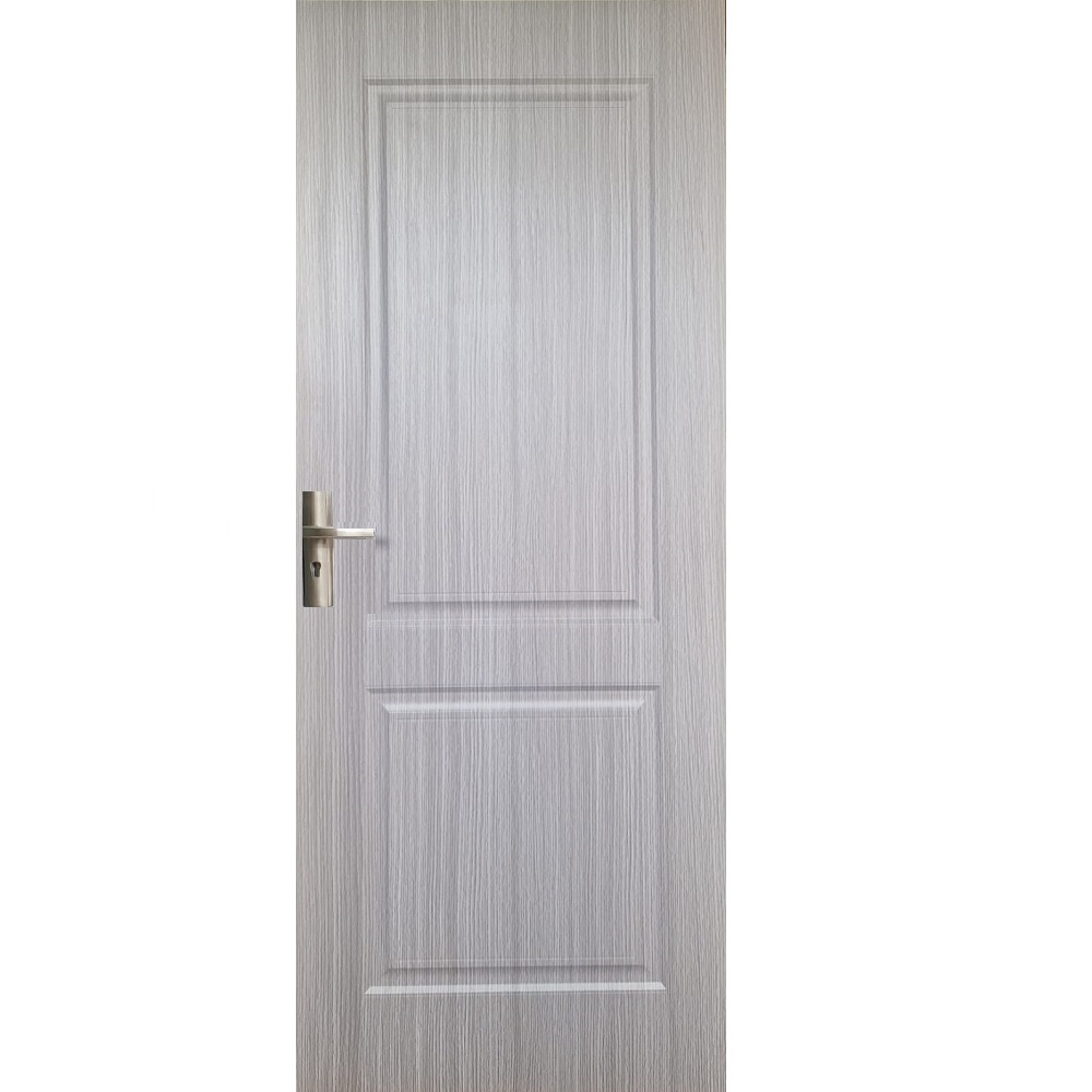 Usa metalica gri pentru apartament